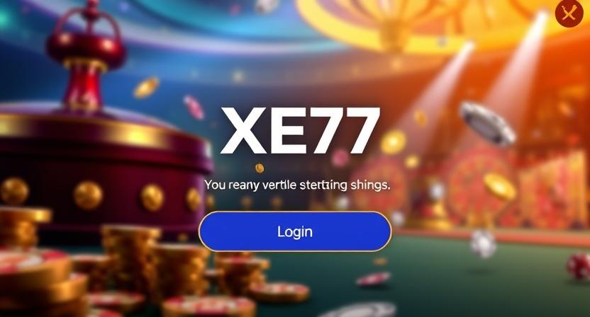 Clean and intuitive XE77 login interface